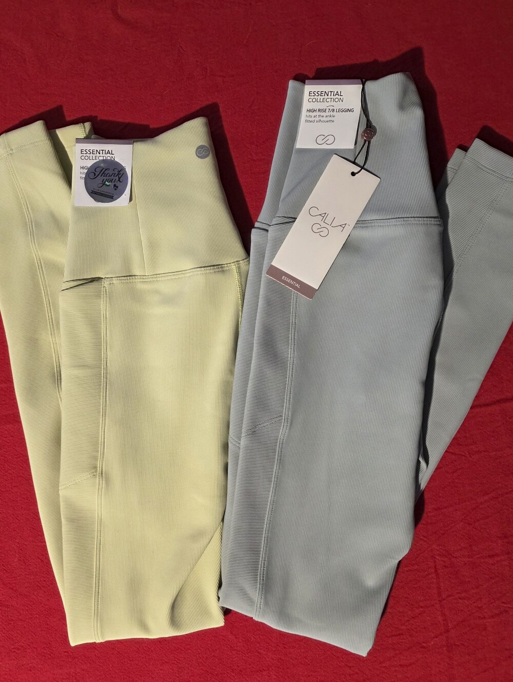 2 Pk -CALIA by Carrie Underwood High-Rise Ribbed Leggings